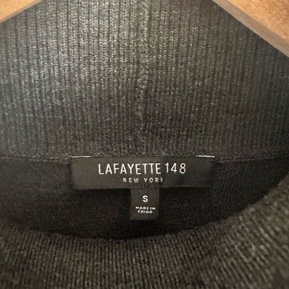 Lafayette 148 New York Women’s Charcoal Grey Wool blend Lightweight Dolman Sleev - Picture 9 of 11